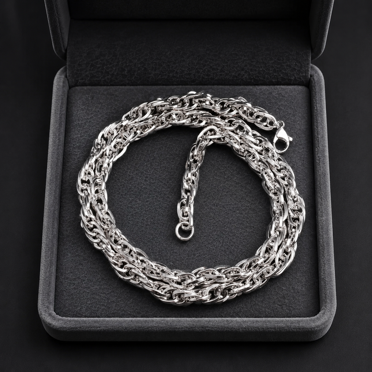 گردنبند زنجیری مردانه «پیوند سلطنتی» (Royal Link Chain)